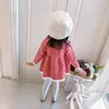 Robes de fille Robe d'automne pour enfants 2023 Nouvelle fille bébé pull tricoté hiver mignon rose robe à carreaux jeunesse haute qualité vêtements de noël 0-6 ans 2312306