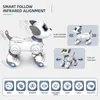 Animaux RC électriques drôle RC Robot électronique chien cascadeur commande vocale Programmable toucher sens musique chanson pour jouets pour enfants 231205