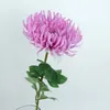 Fleurs décoratives artificielles en soie, Simulation de griffe de crabe, chrysanthème, gros soucis pour décoration de mariage à domicile, fausses plantes DIY