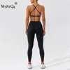 Pantalones de dos piezas para mujer MyZyQg Mujeres 2 piezas Conjunto de yoga Pilate Bra Legging Mujer Fitness Casual Correr Secado rápido Deportes apretados Pantalón de dos piezas