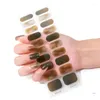 Kit per nail art 20 pezzi strisce di smalto adesivi gel autoadesivi multicolori decalcomanie involucri completi per