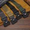 Belts Men's Belt Outdoor Hunting Tactical Belt Multi-Function Buckle Nylon Belt High Quality Marine Corps Canvas Belt Plastic Buckle R231206