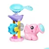 Bath Toys Summer Dzieci Zabawa Śliczna kąpiel słonia Waterowanie puszka domina rodzic-dziecko pływanie łazienka interaktywna wate s7w1 H1568 Drop Deli dhijh