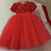 Robes de fille Robe de princesse de fête élégante pour fille robe de bal Tutu moelleuse à paillettes robe de mariée fille florale robe d'anniversaire pour enfants 2312306