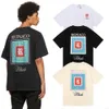 Designer t Shirts Mens Shorts Pattern Tops Summer Short Sleeve Women Clothing Graphic Tees Tshirt Hip Hop Letter Graffiti Print Loose Rhude Causal Pant O8T2