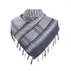 Scarves Palestine Arab Keffiyeh Shemagh Headscarf Arabian Dubai Jacquard Shawl Neckwrap X4YC