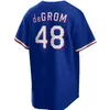 2023 Custom Jacob Degrom City Connect 야구 저지 Corey Seager Jersey Marcus Semien Josh Smith Adolis Garcia Kole Calhoun Nolan Ryan Jon Grey Hamilton