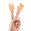 Plyschdockor tecknade roliga fingerhänder Set Creative Finger Toys of Toys Around the Liten Hand Model Halloween Gift Toys Hand Finger Puppets 231206