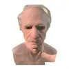 Party Masks Halloween Realistic Old Man Mask Funisth Cosplay Prop Masks Supersoft Another Me ADT twarz er Py Dekoracja