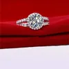 Yhamni Fashion Jewelry Ring Have S925 Stamp Real 925 Sterling Silver Ring Set 2 Carat Cz Diamond Wedding Rings for Women 5102318228425413