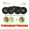 Telescope Binoles 800x25 HD Mocne 5000M50000m Długie zasięg Folding Mini Bak4 FMC Optics for Hunting Outdoor Camping Sports 231206