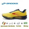 Brooks Brook Cascadia 16 Mens 운동화 Hyperion Tempo 트리플 검은 흰색 회색 노란색 오렌지 메시 트레이너 야외 남자 캐주얼 스포츠 운동화 조깅