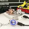 High Quality Keychain Classic Exquisite Turbo Keychain Spinner With Sound And Led Light Mini Turbocharger Key Chain For Car Keys Decoration Accessories 231205 305