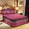 Bed Skirt 3 Pcs Bedding Set Luxury Soft Bed Spreads Heightened Bed Skirt Adjustable Linen Sheets Queen King Size Cover with Pillowcases 231205