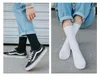 Men's Socks 10 PairsLot Men Solid Black White Gray Breathable Cotton Sports Summer Autumn Thin Male Mid Tube Sock 231205