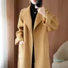 Cappotto in cashmere da donna Cappotto in lana double face alla moda temperamento stile high-end