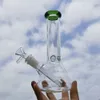 8 inç yeşil cam bong su borusu nargile bong kalın beher bubbler + 14mm kase