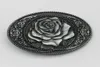 Western Rose Flower Oval Belt Buckle SWBY737 suitable for 4cm wideth belt with continous stock8705114