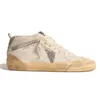 Golden Goose Super-Star GGDB GoldenStar Shoes Ball-Star trainers Neue Release Mid Slide Schmutzige alte Italien Luxus Marke goldene Gänse Sneakers Designer Stern Hohe  【code ：L】