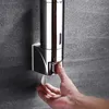 Liquid Soap Dispenser Stainless Steel Soap Dispenser Wall Mounted Bathroom Shampoo Shower Gel Dispenser Container Bottle Bathroom Kitchen Accessories 231206