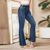 Kvinnors jeans Kvinnor Hög midja Stretch Bulfting Jeggings Classic Slim Fit Denim Mod Mom Cargo Jean Pants for Women