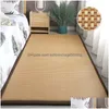 Carpets Summer Laying The Floor Slee Mat Artifact Rattan Mattress Home Bedroom Cool Mats Cushion Tatami Drop Delivery Garden Textiles Dhlvt