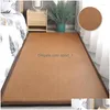 Tappeti Estate Posa del pavimento Slee Mat Artefatto Rattan Materasso Casa Camera da letto Tappetini freddi Cuscino Tatami Drop Delivery Tessili da giardino Dhr8E