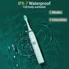 Brosse à dents 5 modes Brosse à dents électrique sonique Chargeur USB Rechargeable IPX7 Étanche Minuterie intelligente Nettoyer et blanchir les dents Ultra sonique Oral 231205