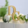 The Lable Paper Personalized Acrylic Name Custom Wedding Drink Charm Place Card Marker Wine Cocktail Tag 231205