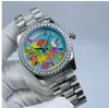 Nieuwe aankomst Horloges ontwerper Klassiek Mode Automatisch HorlogeIn het midden ingelegd met diamant maat 36mm saffierglas een damesfavoriet Horloges