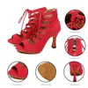 Dansschoenen HROYL Latin dansschoenen Stijldansschoenen voor dames Salsa dansschoenen Hoge hakken dames Professionele danssandalen 231205