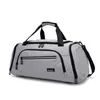 Duffel Bags Men Gym Bag stor kapacitet Training Fitness Workout Sports ryggsäck torr våt yoga affärsresor med skorpåse