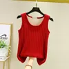 Women's Tanks Plus Velvet Thicken Vest Winter Thermal Underwear Sleeveless Bottoming Shirt Solid Color Stretch Slim-Fit Warm Tank Tops