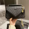 Tasarımcı Çanta Luxurys Tote El çantası Crossbody Çantalar Kadın Eşek Çantası Klasik Altın ve Gümüş Zincir Cüzdan Siyah Saddle El Çantası Crossbody Tasarımcı Çanta Kadın