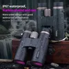 Binocolo telescopico 12x42 Obiettivo ED professionale Prisma BAK4 in metallo impermeabile per birdwatching all'aperto Campeggio in viaggio 231206