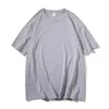 Men's Suits A2742 Plus Size T Shirts Men Loose Casual Solid Color Short Sleeve Top Cotton O Neck Tshirt Summer Mens Tees