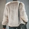 Women's Fur Faux Fur Fur Jackets Fashion Women Faux Fur Coat Biker Streetwear Teddy Bear Pocket Fleece Jacket Zip Up Outwear Women Clothes 231206