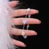 Luxo designervan trevo pulseira feminina highend diamante incrustado roxo trevo pulseira luz luxo nicho requintado 2024 novo presente das senhoras