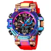 Zegarek designerski Stryve Nowe sportowe kolorowe światło elektroniczne wodoodporne wielofunkcyjne student 8025