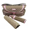 Diaper Bags Bag Waterproof Mommy Baby Zipper Brown Plaid Print Sales Backpack Messenger Pile Tote Fashion Three-Piece Set Drop Deliver Dhnqk