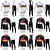 Quick Step Pro Team Cycling Jersey Winter Jersey Long Sleeve Thermal Fleece Bike Clothing Maillot Ropa Ciclismo A08243P