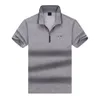 Bosss Polo T Shirt Men Polo Summer Tshirts Designer Mens Polos Letter Print Fashion Polo T-Shirt Topel Tope Top مع قميص سحاب Polos الصيفي