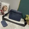 TOP Handtassen Dames Heren Lederen TRIO Messenger Bags Luxe schoudertas Make-up Designer Handtas Tote Mans tas