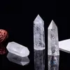 Raw White Crystal Tower Arts Ornament Mineral Healing Wands Reiki Natural Six-Sided Energy Stone Ability Quartz Pillars Jegbe