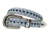 Rhintone Fashion Cowboy Bling Diamond Studded Dign Leather Belt7211296を備えたカスタムメンズWternベルト