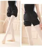 Shorts ativos calça de dança de balé feminino esportes fitness corporal exercício de aquecimento terno verão solto sauna suor moderno yoga curto