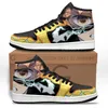 Mode Anime Casual schoenen Perfect Roronoa Zoro J1 Sneakers Italië Heren Dames Hoge tops Manga Leer Designer Custom Paar Animes Striding Athletic Shoes Box EU 36-47