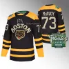 #37 Anpassad Patrice Bergeron Reverse Retro Custom Hockey Jersey #88 David Pastrnak Bruins #71 Taylor Hall Jake DeBrusk Charlie McAvoy Zdeno Ch