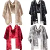 CH New Fashion Design Ladies Printing Cashmere Scarf Winter long lound Shawl dual-use暖かいタッセルスカーフポンチョ冬旅行必須シングル製品