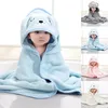 Ręczniki szaty Baby Blackobe Flannel Cloak Cartoon Boy Girl Ultra-Soft z kapturem szatą szatą Bath Bather Urodzony Baby Shower Prezent 0-3y 231204